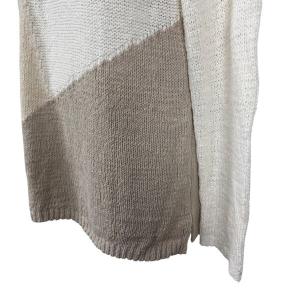 J Jill Pure Neutral White Beige Open Knit Long Sleeve Pullover Sweater sz P S - Picture 8 of 16